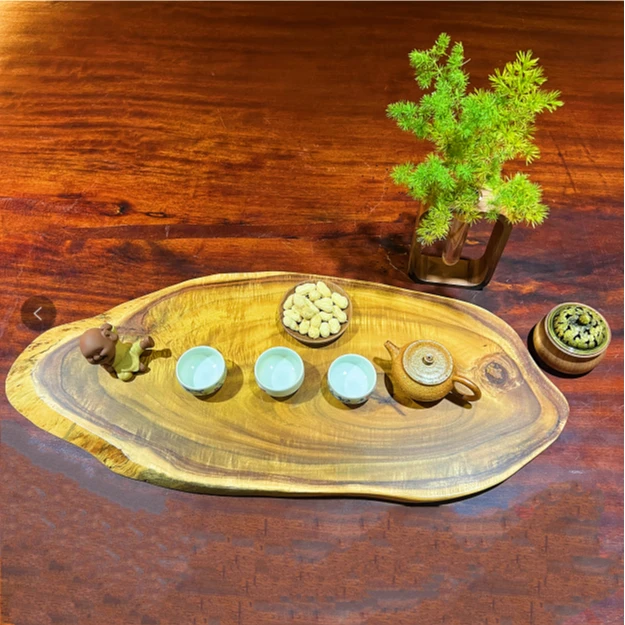 芮空木作）一物一拍下单随形干泡茶盘创意异形板