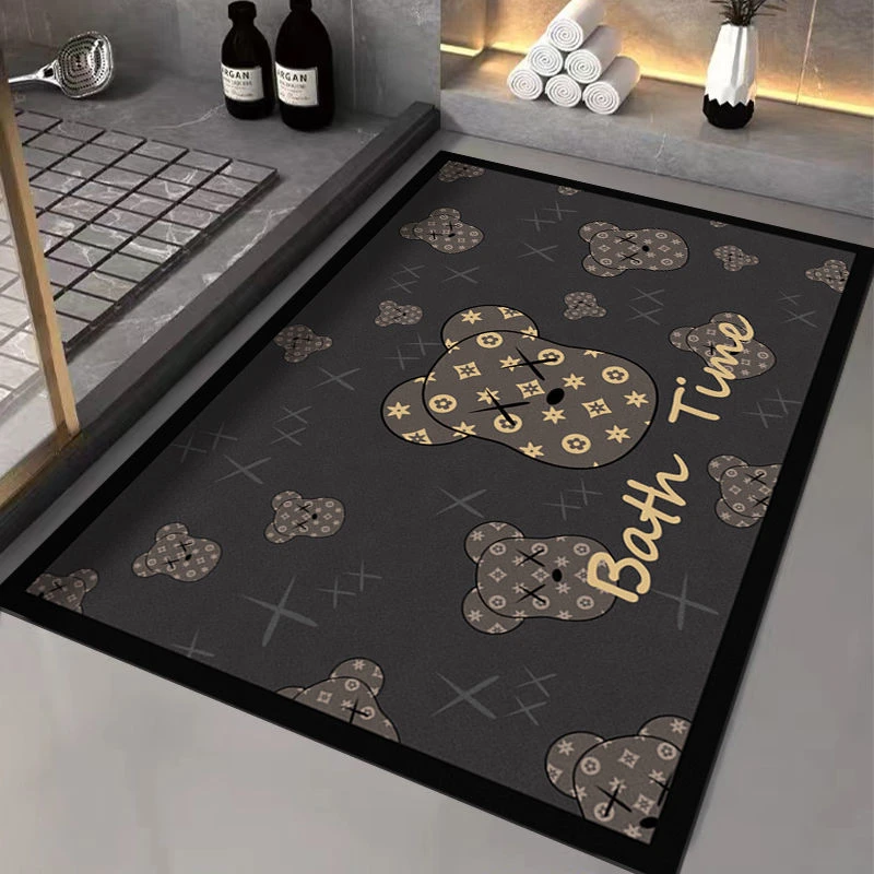 硅藻泥浴室门口速干脚垫家用防滑吸水地垫入户门口脚垫吸水地垫