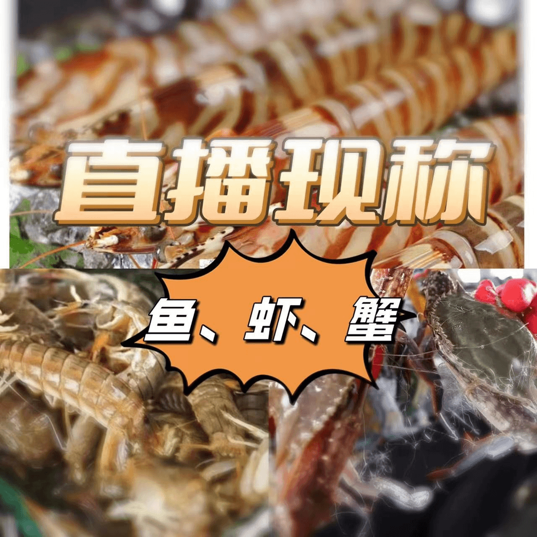 厦门同城野生微软壳大黑斑节3斤 直播间专属链接