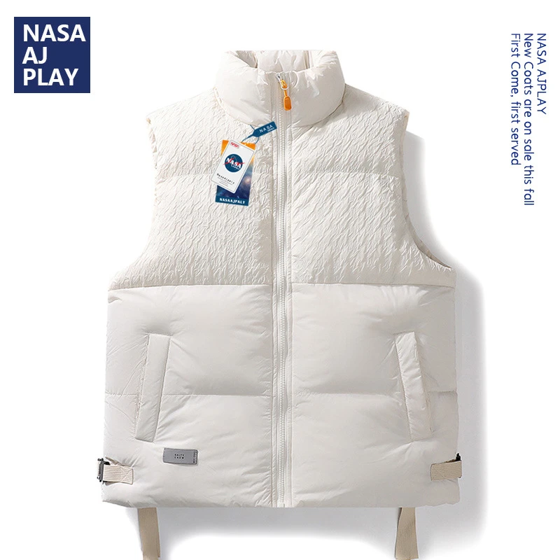 联名简约保暖无袖马甲男款冬季潮流学生帅气百搭坎肩冬天褂子