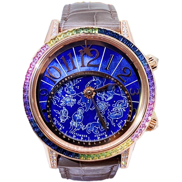 99新  老佛爷/积家约会珐琅原钻/自动机械/20年全套/37.5mm