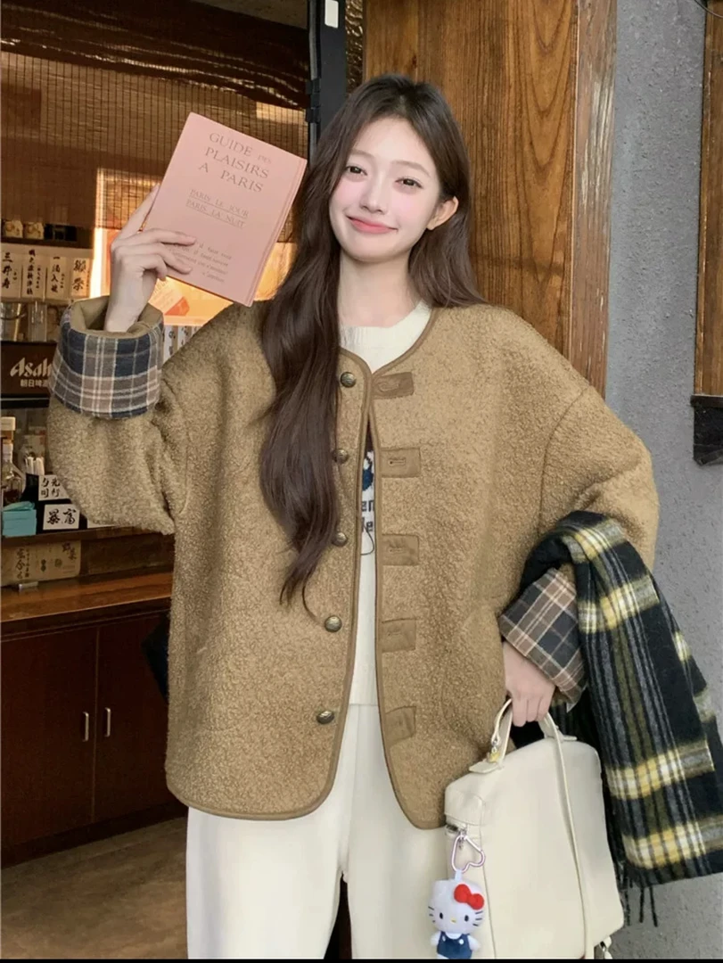 果果家新款9167卡其色外套