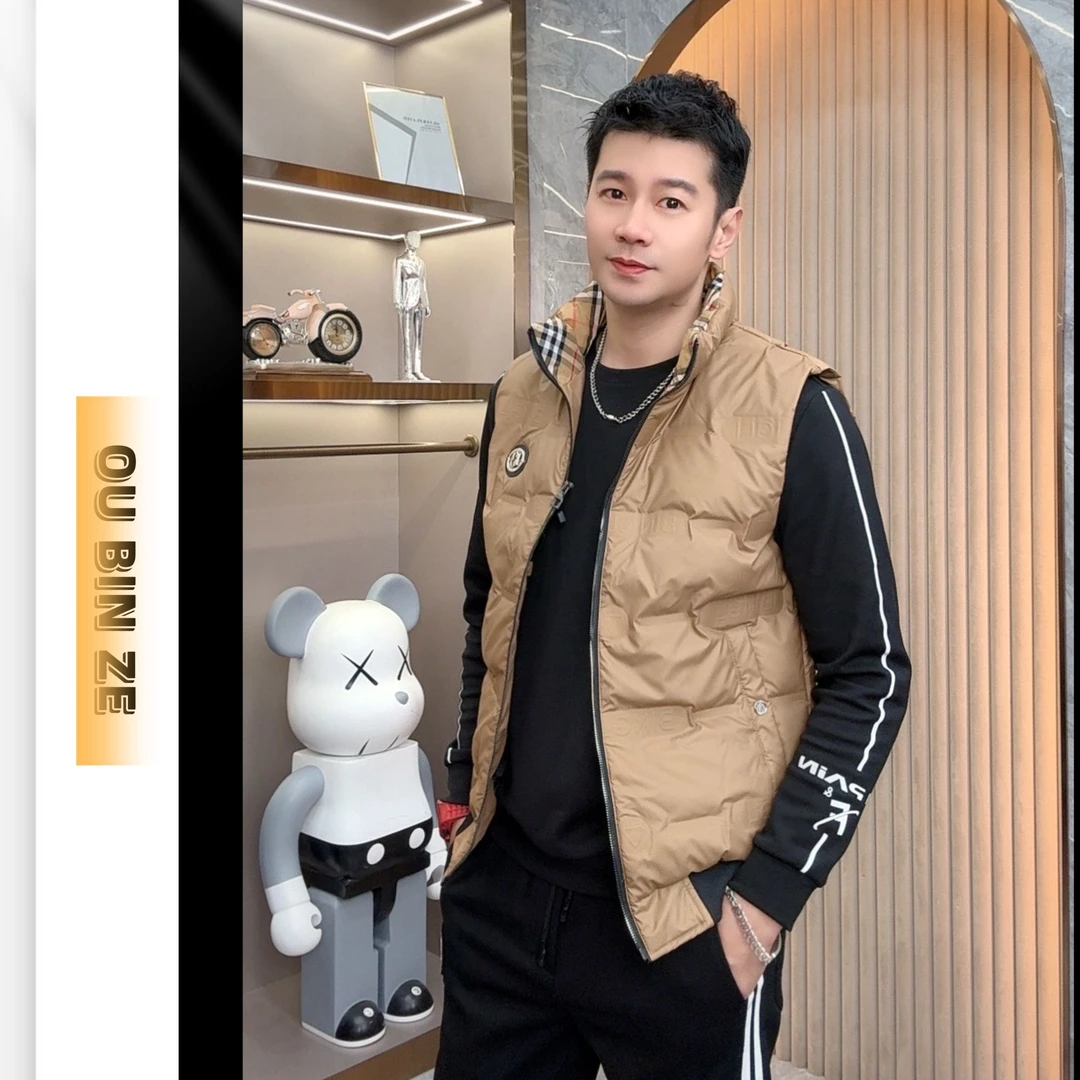 清 欧彬泽【开挂】2024秋冬男士轻奢男款高品质徽章免洗马甲901