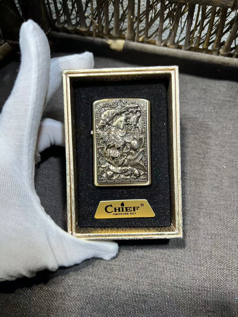 【首领年年有余】高档煤油打火机