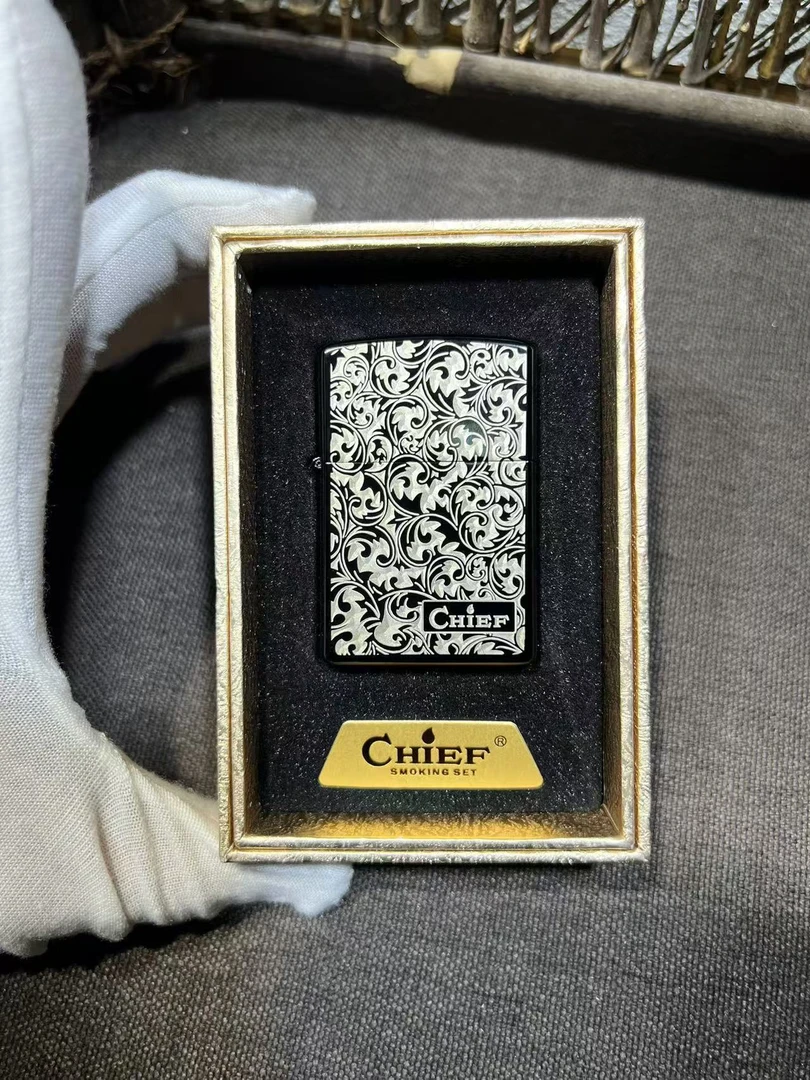 【首领黑冰唐草】高档煤油打火机