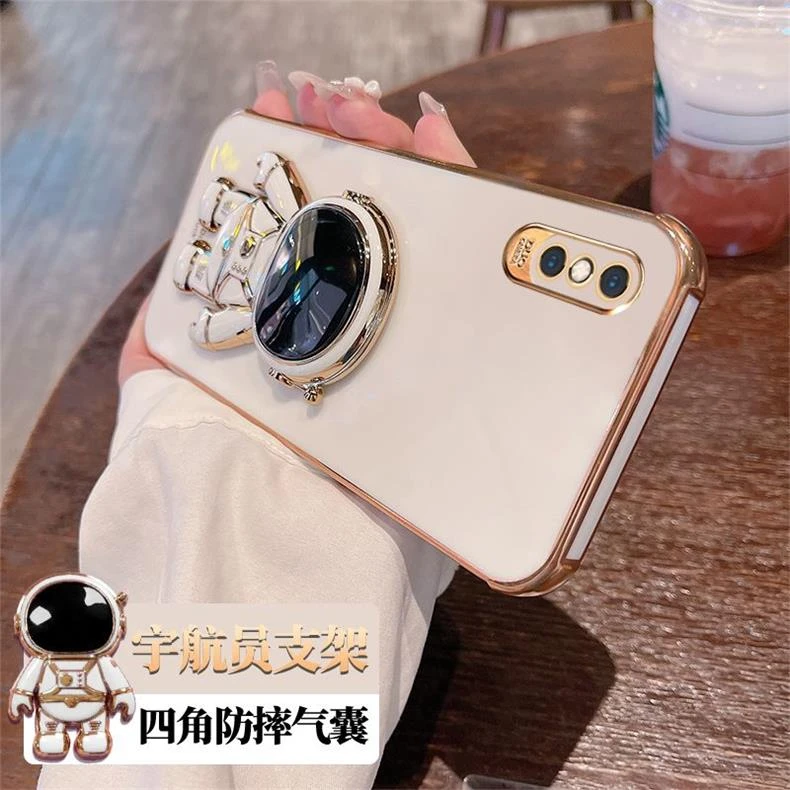 苹果X手机壳宇航员支架iPhoneXSMax全包防摔XR硅胶套网红超薄软壳