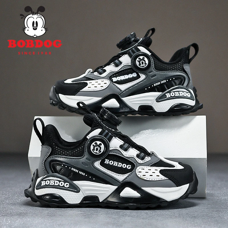 巴布豆童鞋秋季新款中大童防滑耐磨男童鞋子6-12岁女童软底运动鞋