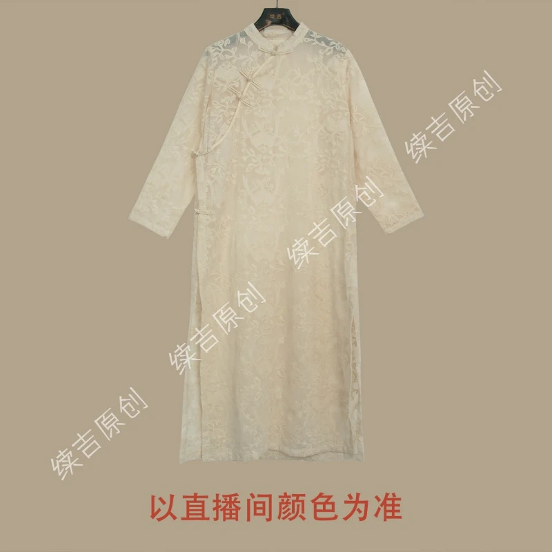 续吉原创24-335【浮云堂】新中式改良高级感刺绣旗袍连衣裙