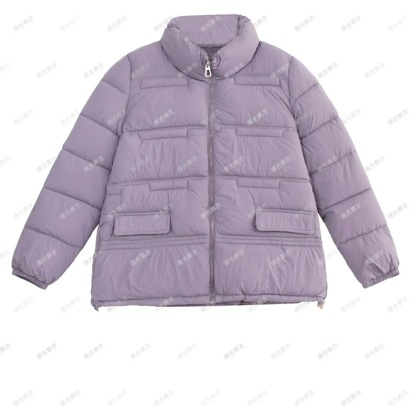 原创设计24-1299【念安】时尚休闲百搭简约宽松棉衣