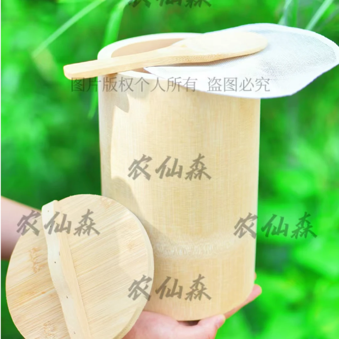 厨房蒸饭竹筒木桶蒸笼楠竹家用商用新鲜竹甑子手工一体老式炖盅