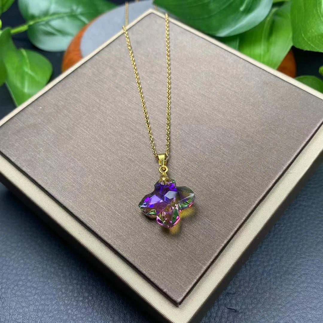 【百年珠宝】B85高奢珍品首饰培育碧玺吊坠配链子配礼盒-DW