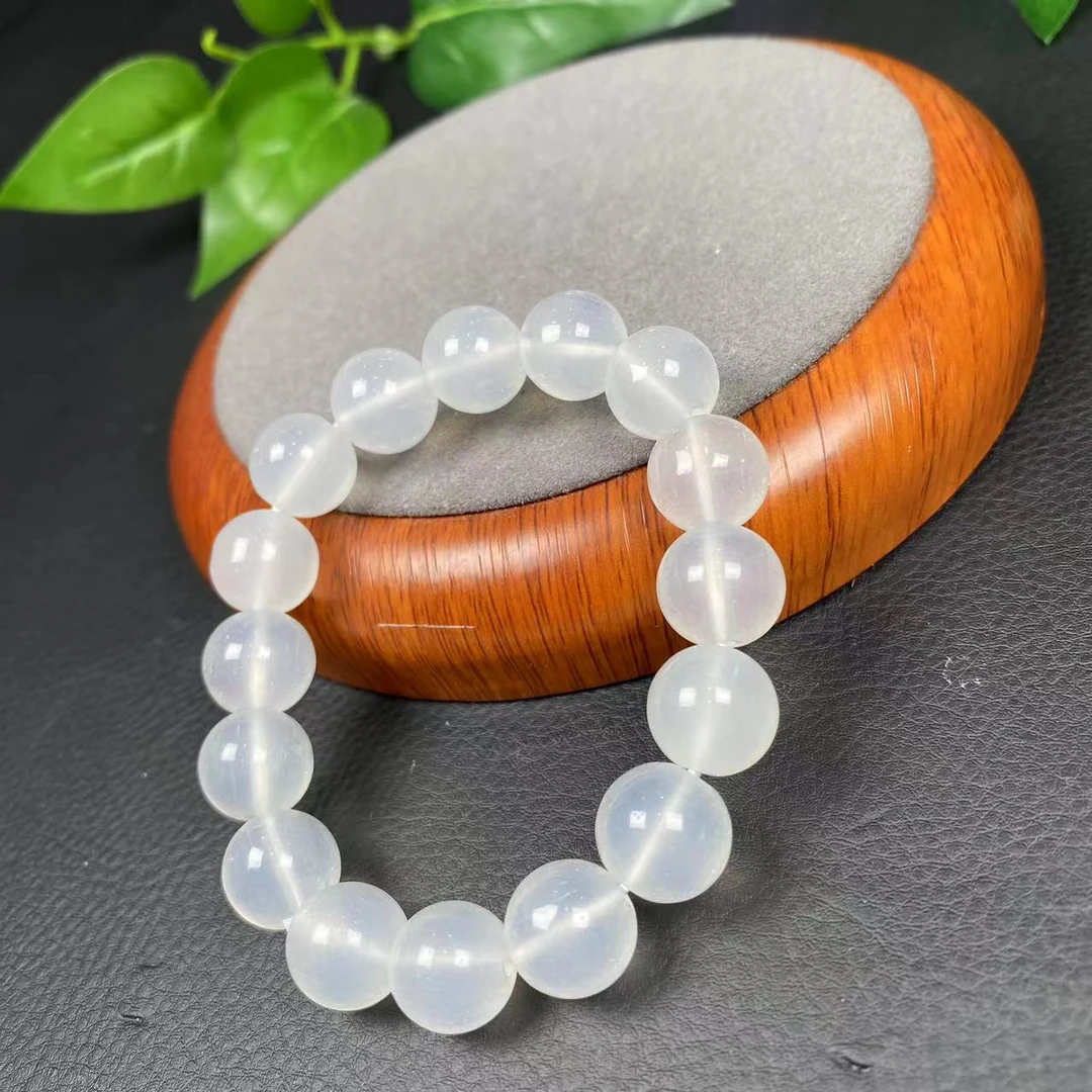 【百年珠宝】E02高奢珍品首饰培育月光石手串配礼盒-DW