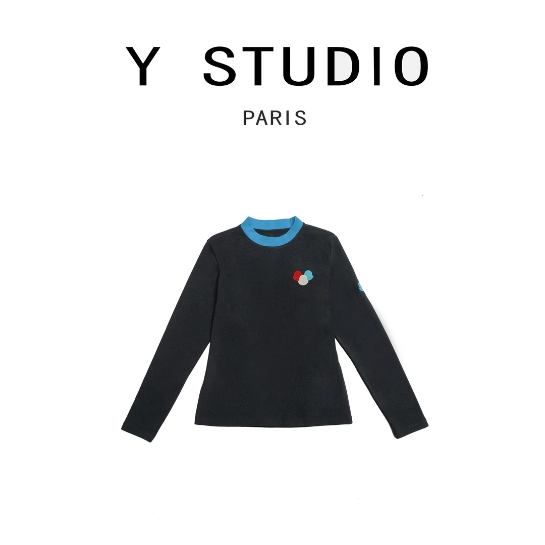 【大妮专属】【挪威星空】新款百搭简约时尚圆领德绒T恤BU193