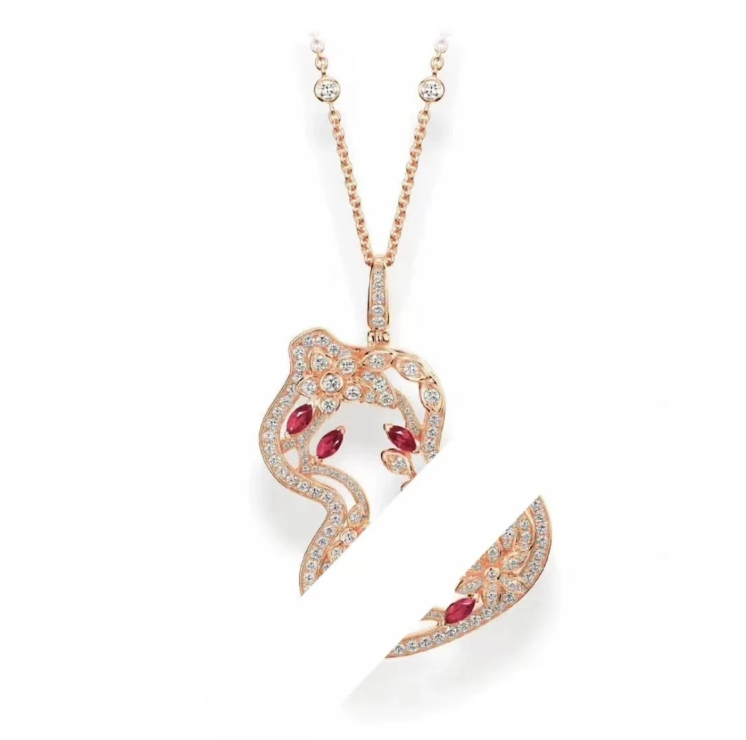 【大福禄项链】-272时尚简约百搭吊坠轻奢项链X1#@*