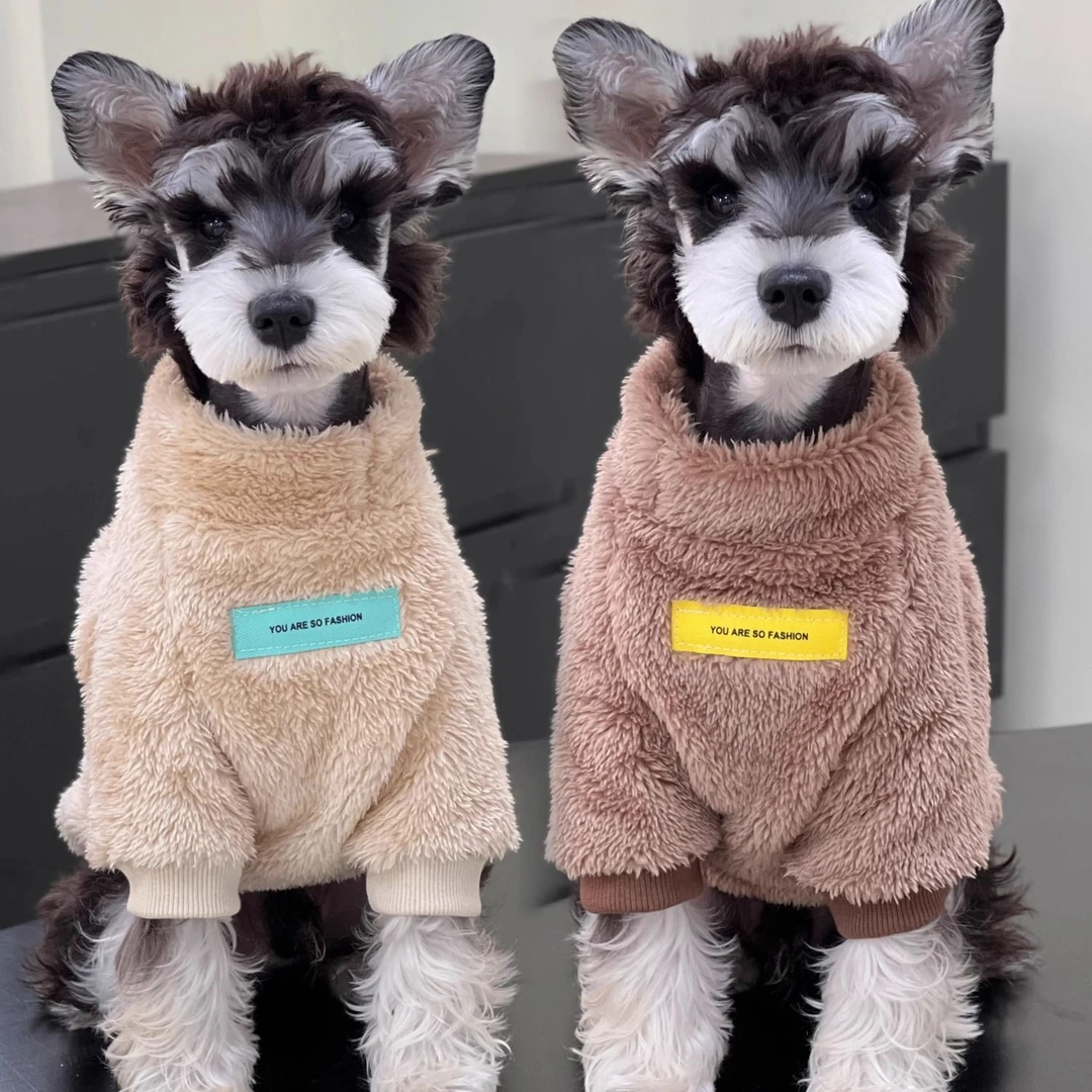 狗狗衣服小型犬雪纳瑞博美泰迪加绒冬装宠物双面绒保暖加厚狗衣服