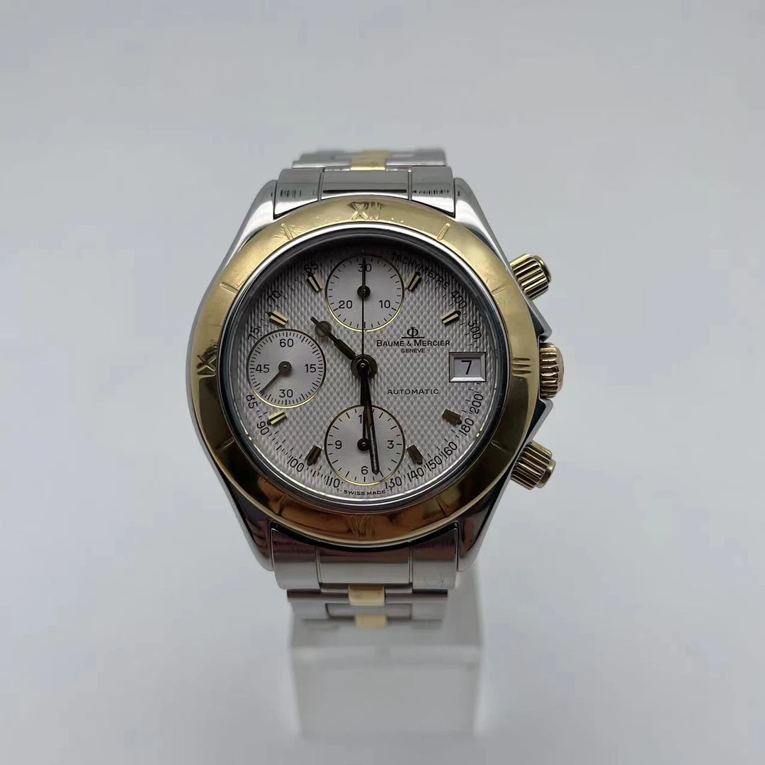 95新 Baume et Mercier/名士 名士计时系列/表经38mm/单表