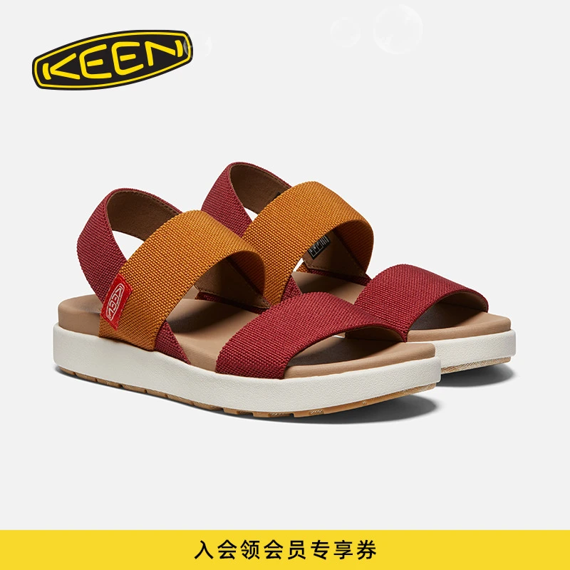 KEEN官方 23年新品 ELLE BACKSTRAP 户外休闲鞋溯溪鞋凉鞋女 环保