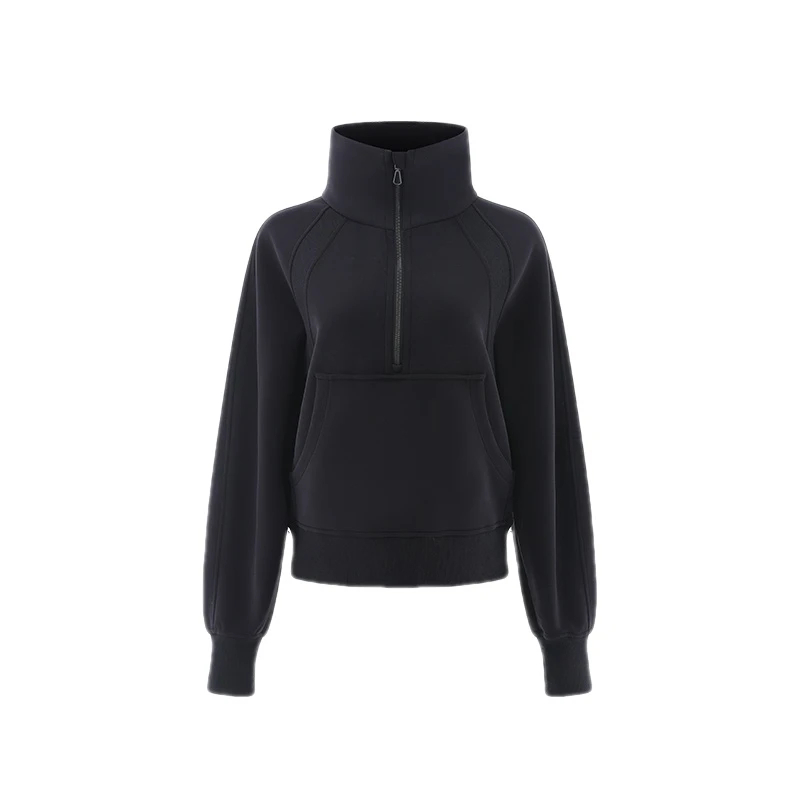 【墨琼】“春天的第一件卫衣·砂洗系列”春季高领砂洗卫衣6100