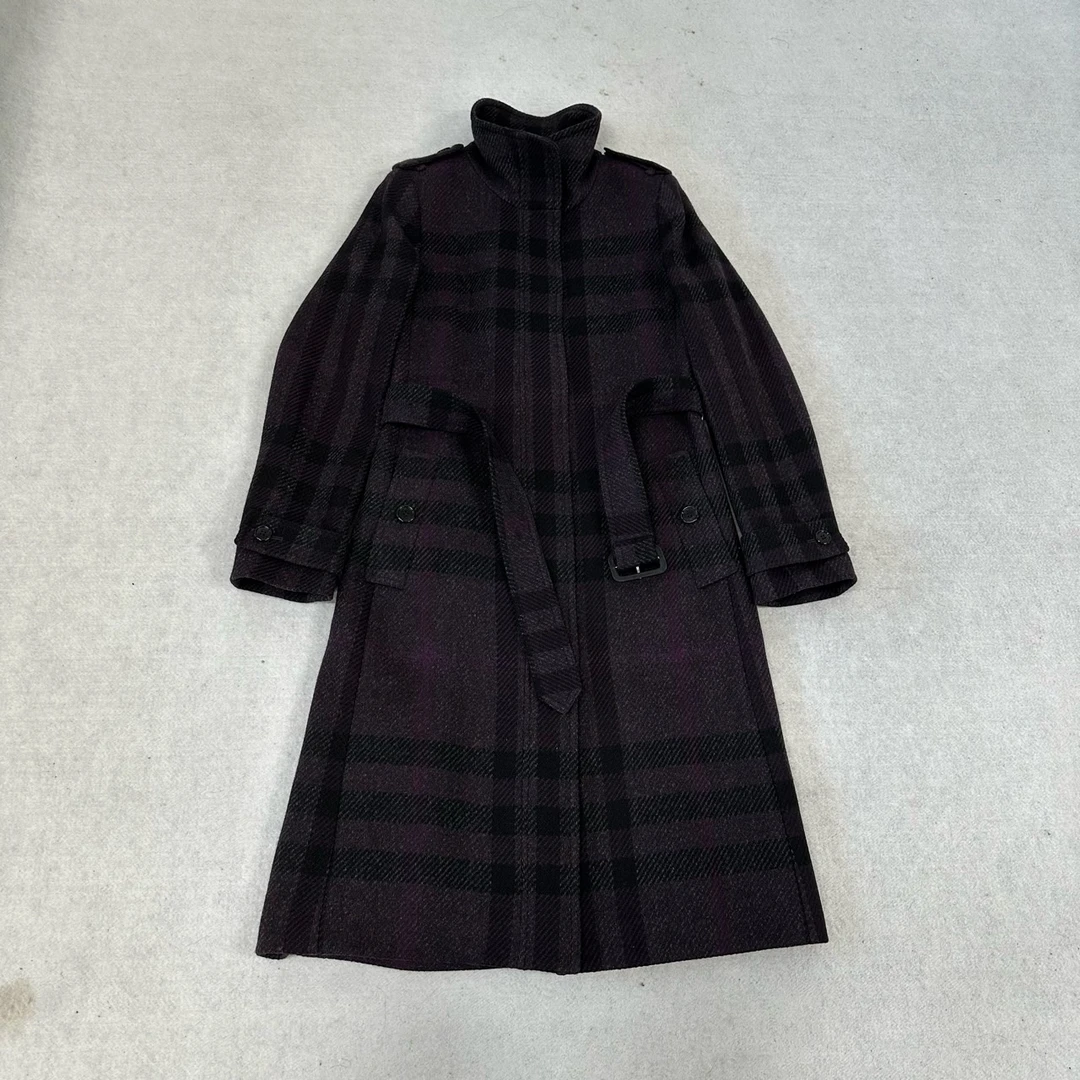 99新 BURBERRY/博柏利 Burberry 格纹大衣 uk6