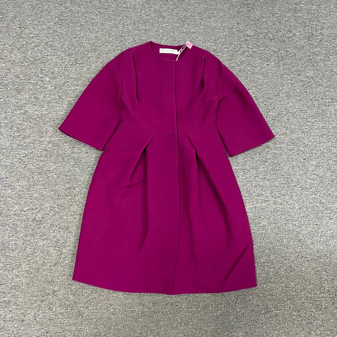99新 DIOR/迪奥 Dior 玫红色大衣