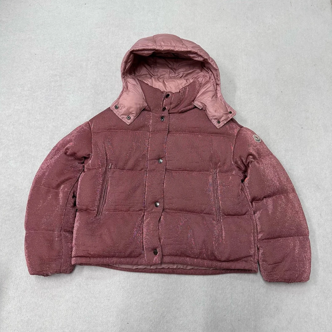99新 MONCLER 蒙口 豆沙粉 羽绒服 2码