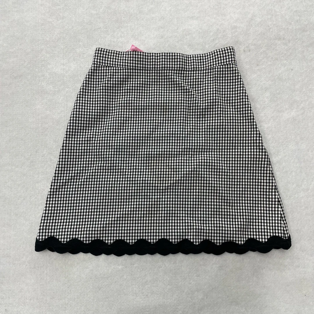 99新 MIU MIU/缪缪 miumiu 缪缪 格纹半身裙40 码