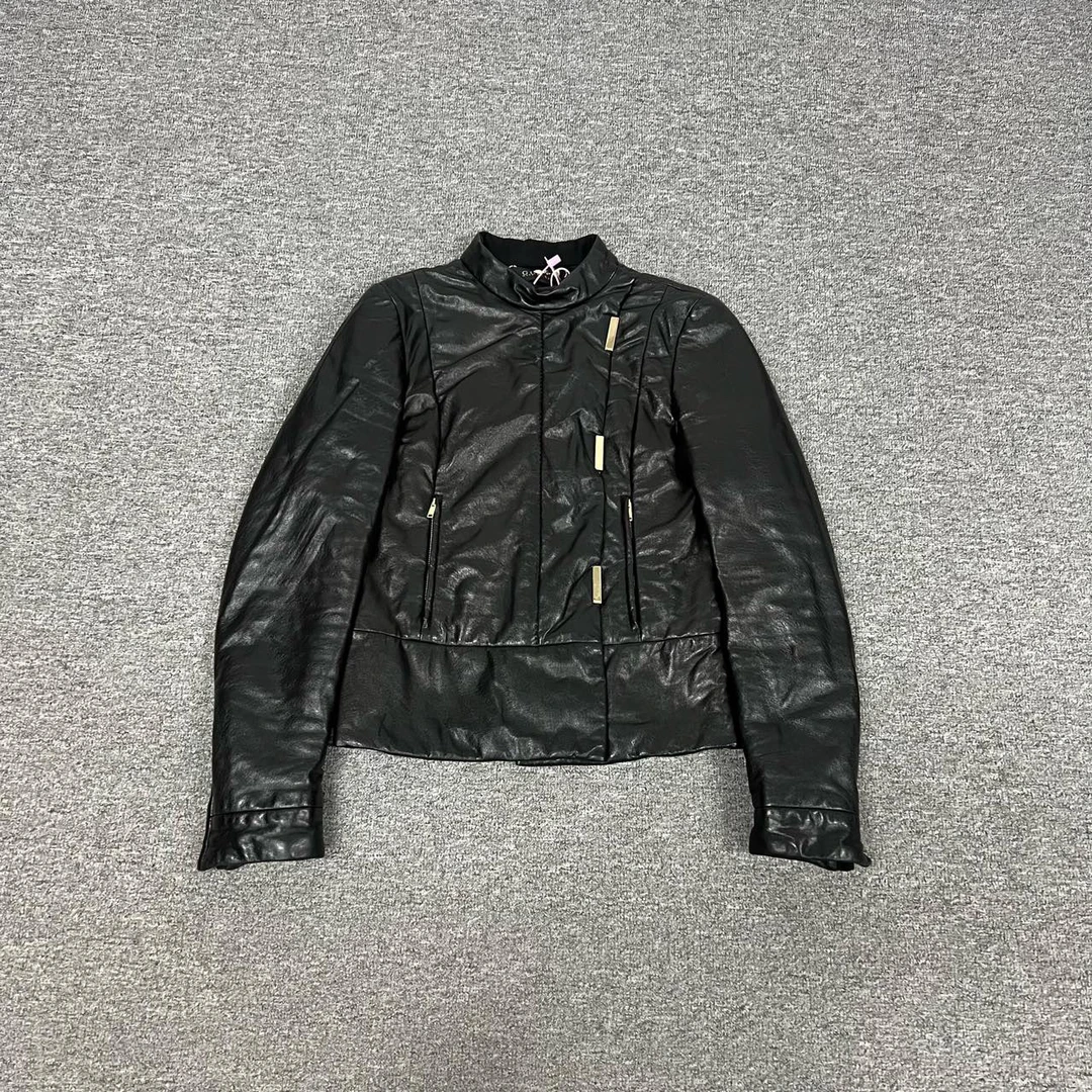 99新 AMIPARIS Gucci 机车 皮衣夹克