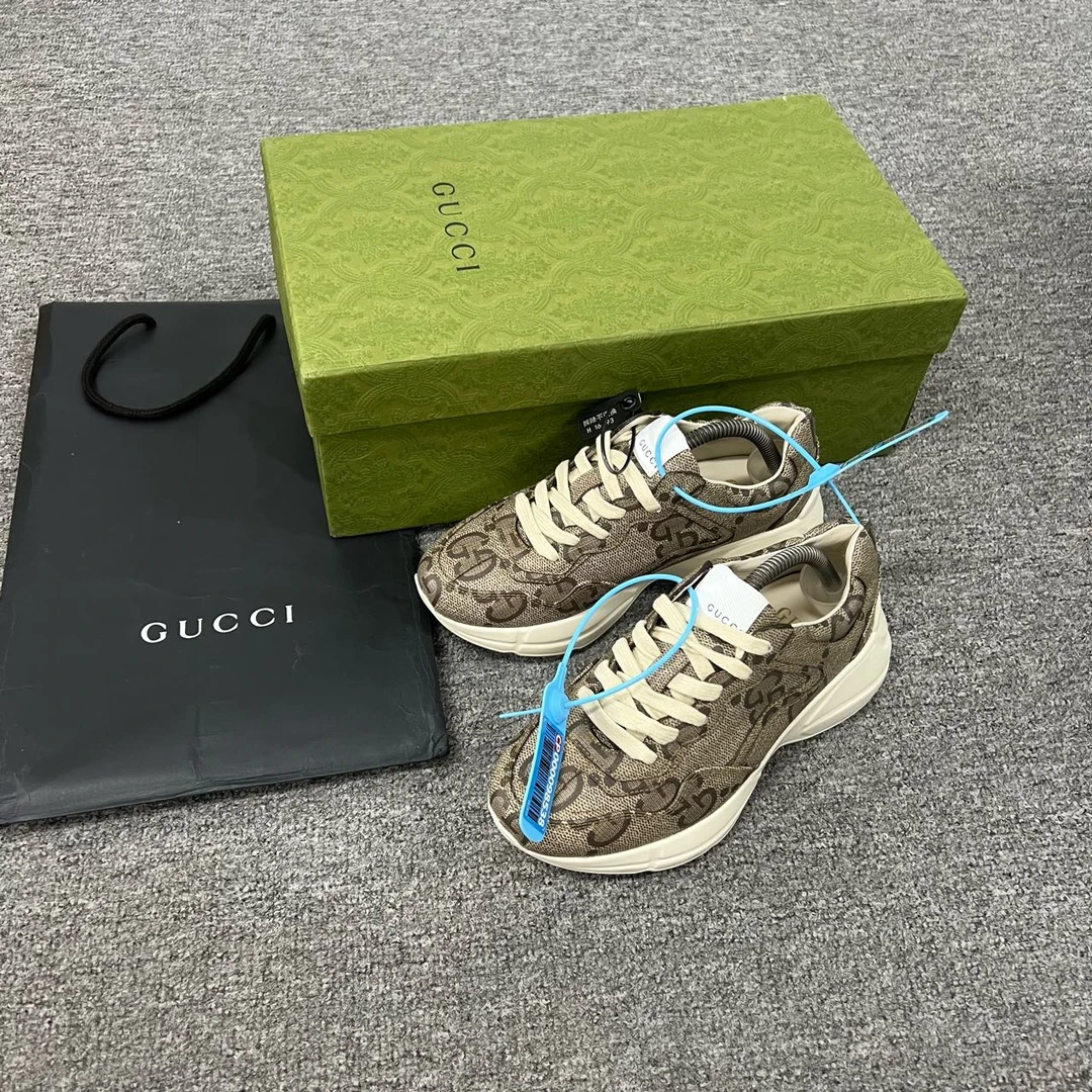 99新 GUCCI/古驰 gucci 老花老爹鞋