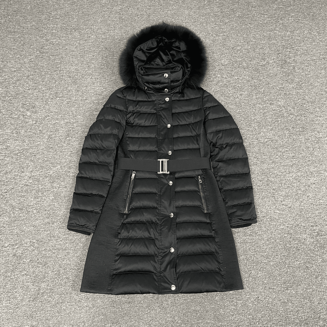 95新  Burberry 长款羽绒服 8码 95新