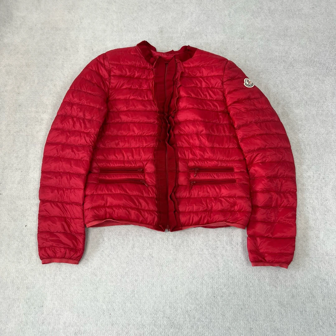 99新 MONCLER 蒙口 红色 轻薄 羽绒服1码