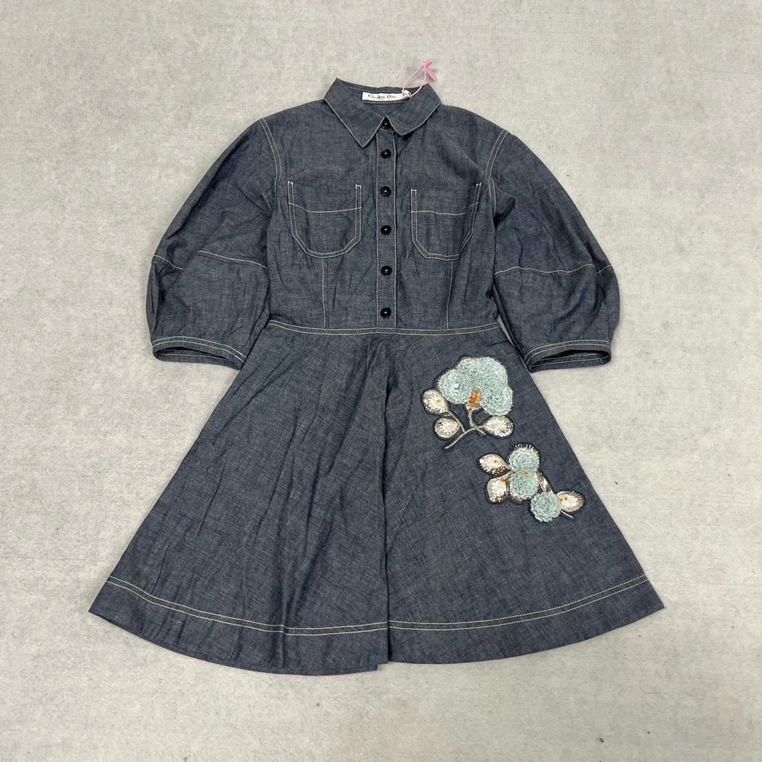 99新 DIOR/迪奥 Dior 牛仔 连衣裙36码