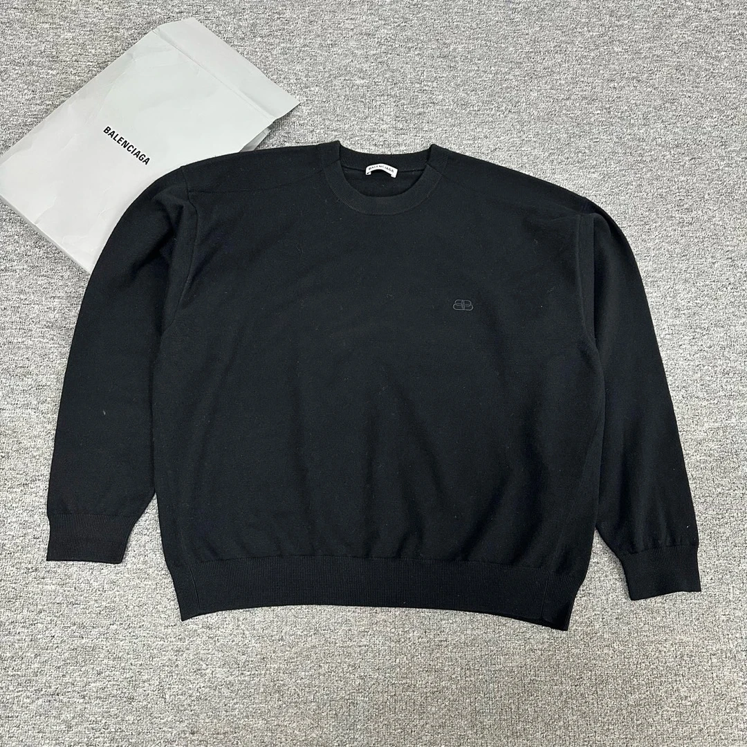 99新 Balenciaga/巴黎世家 巴黎世家毛衣黑色 s