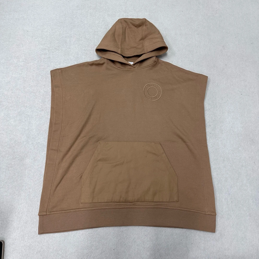 99新 BURBERRY/博柏利 Burberry 连帽斗篷罩衫卡其色