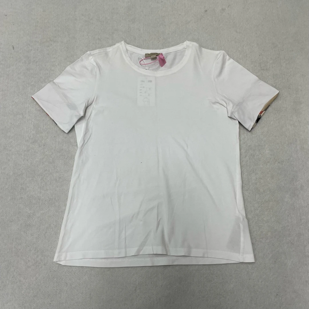 99新  Burberry袖口格纹短袖T恤M码 6633514
