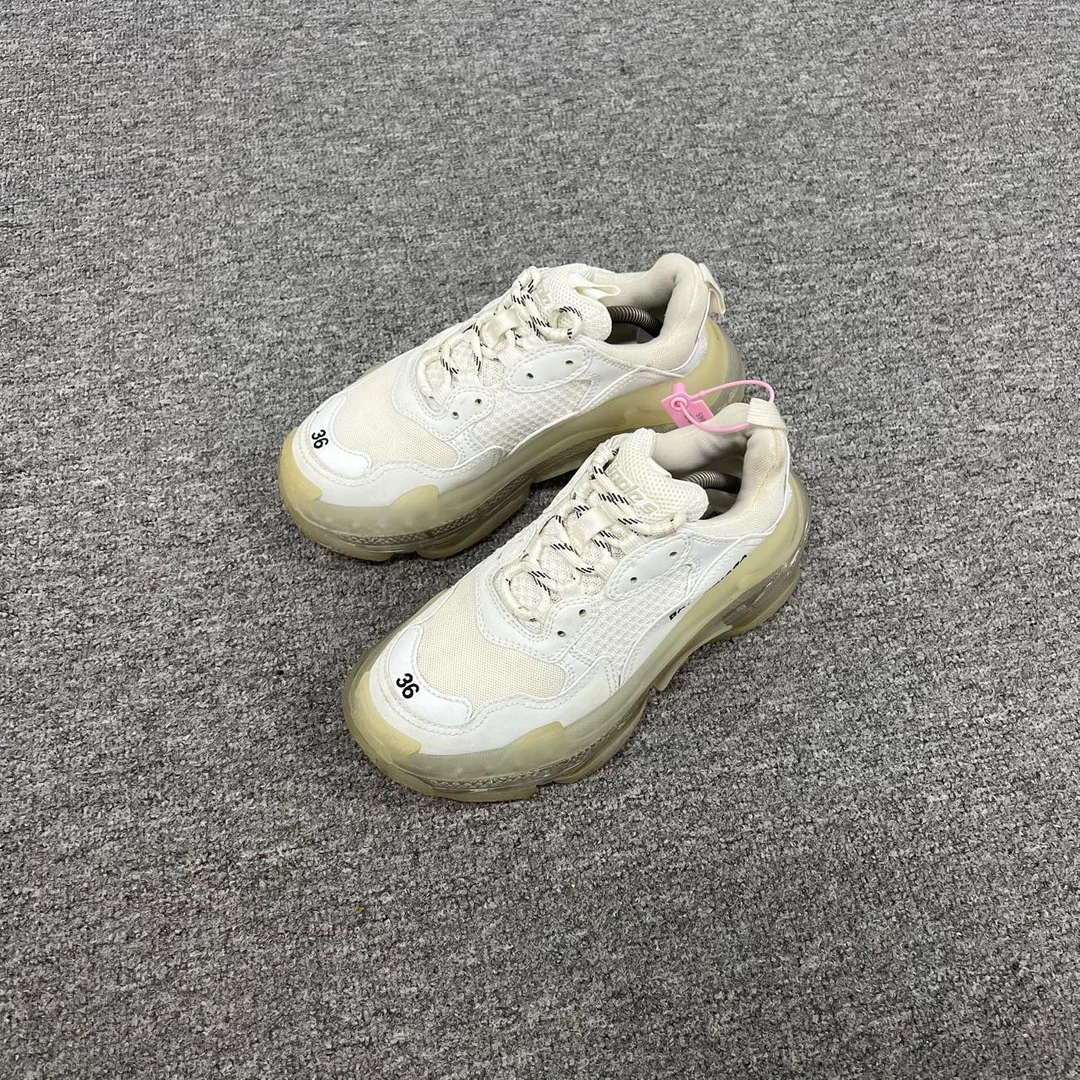 99新 Balenciaga/巴黎世家 巴黎世家 白色老爹鞋36