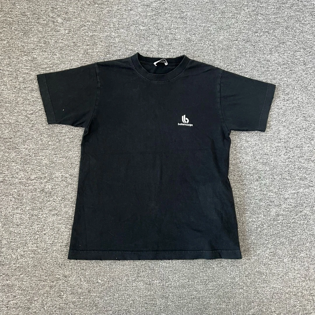 99新 Balenciaga/巴黎世家 巴黎世家 黑色 短袖 T恤