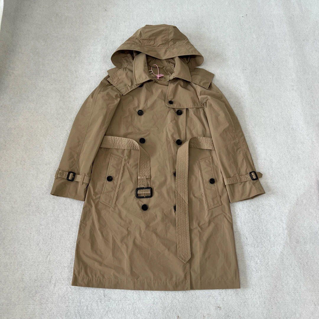 全新未使用 BURBERRY/博柏利 Burberry 连帽 尼龙 风衣 uk10