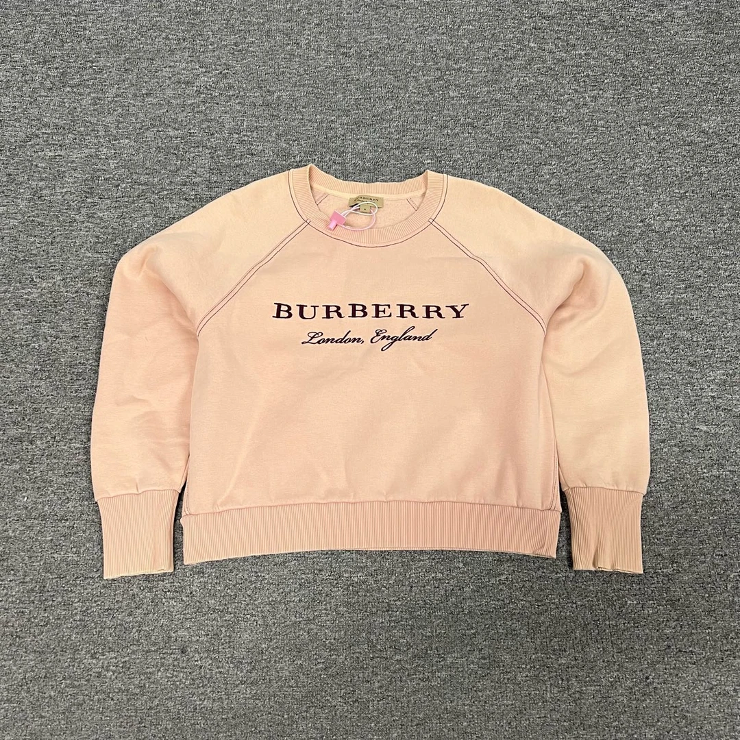 99新 BURBERRY/博柏利 Burberry 粉色加绒卫衣M