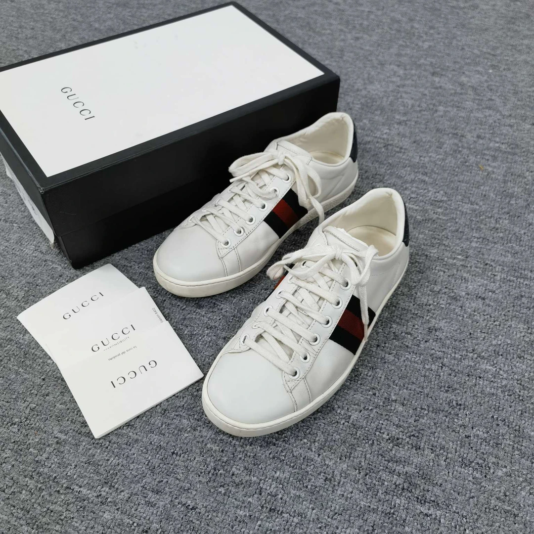 99新 GUCCI/古驰 Gucci 小白鞋 37码 95新