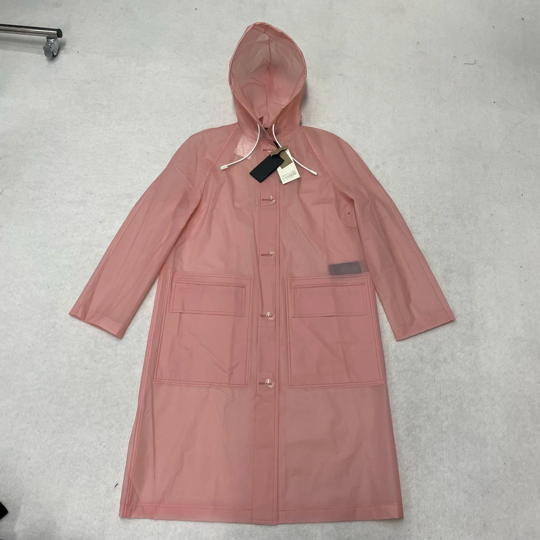 全新未使用 Burberry 黑标秀款透明风衣 全新uk6 6633517