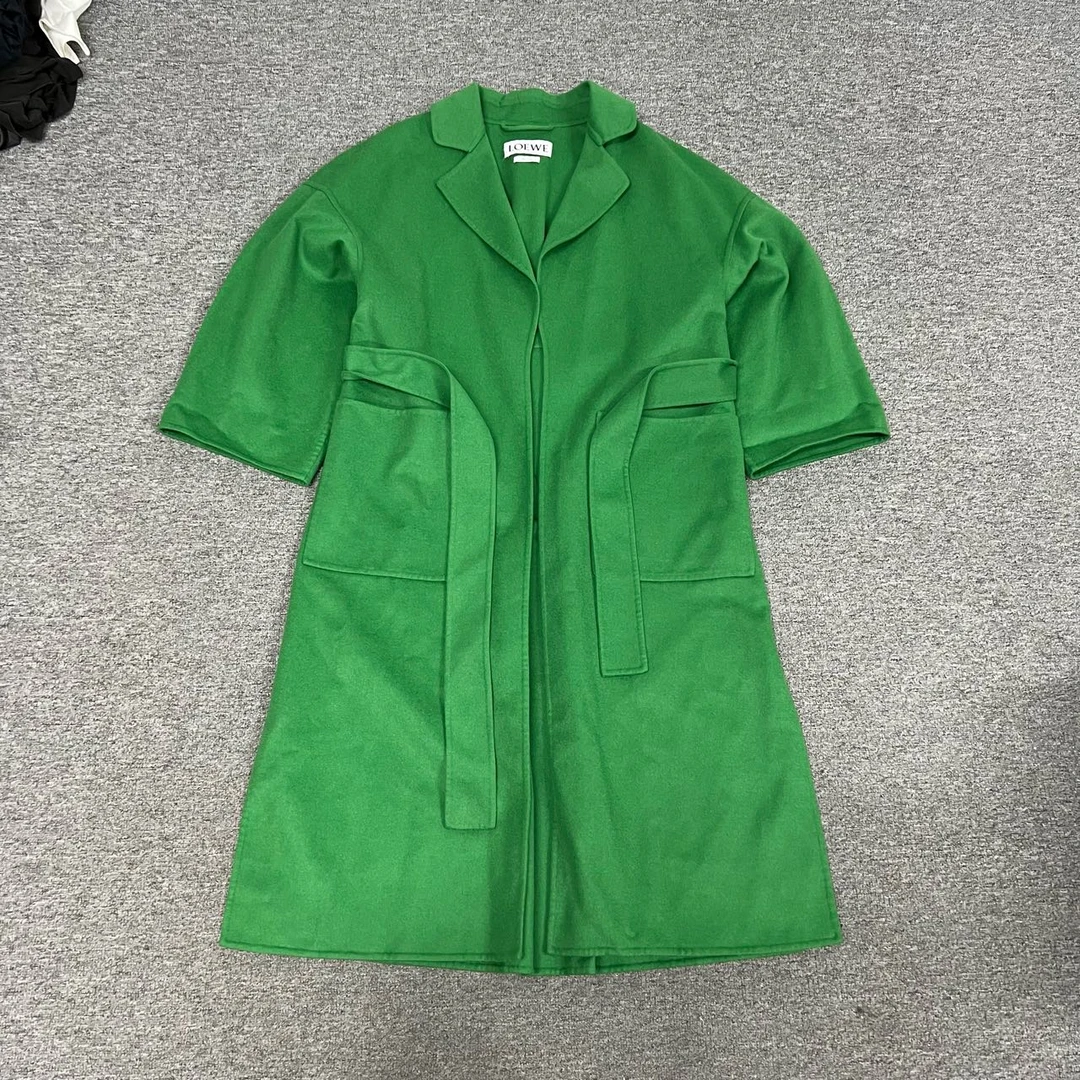 99新 AMIPARIS loewe 绿色浴袍大衣