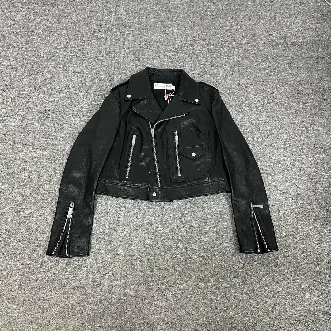 99新 DIOR/迪奥 Dior 羊皮机车皮衣