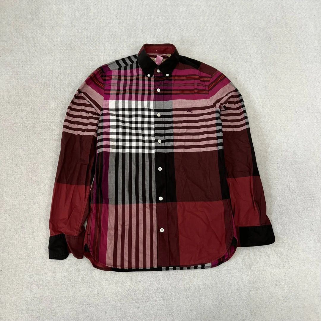 99新 BURBERRY/博柏利 Burberry 战马 格纹 衬衫