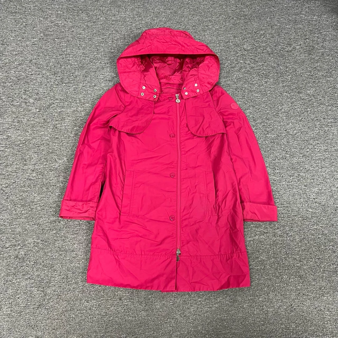 99新 MONCLER 蒙口 玫红色冲锋衣1码