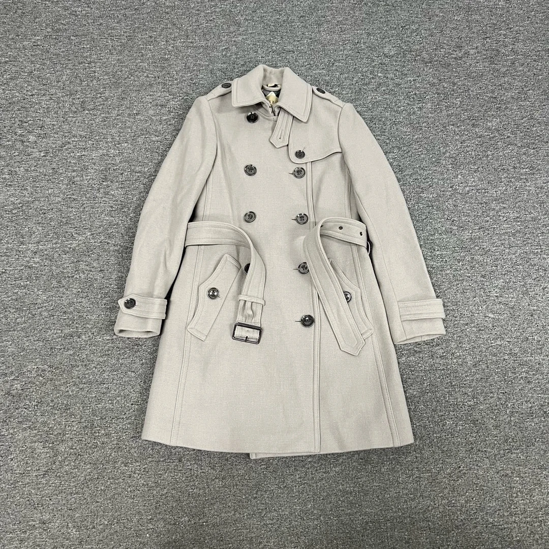 99新 BURBERRY/博柏利 Burberry 香芋紫大衣uk4