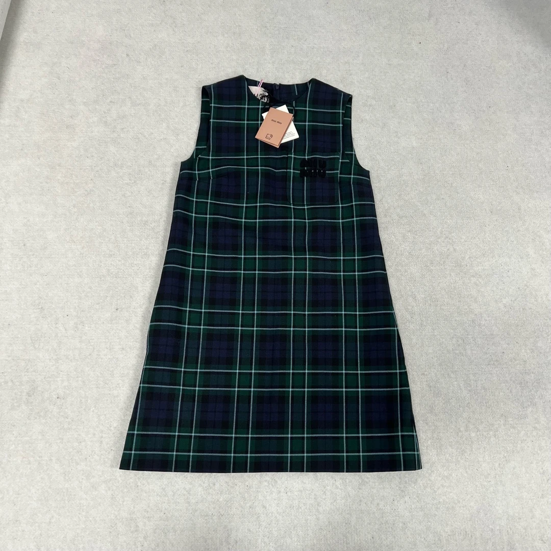 全新未使用 MIU MIU/缪缪 miumiu  格纹 连衣裙 36