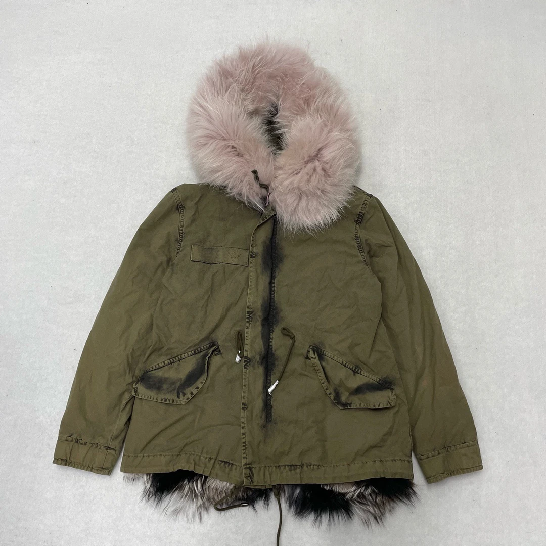 99新  皮草夫妇 毛领外套 内里狐狸毛s码 6303698