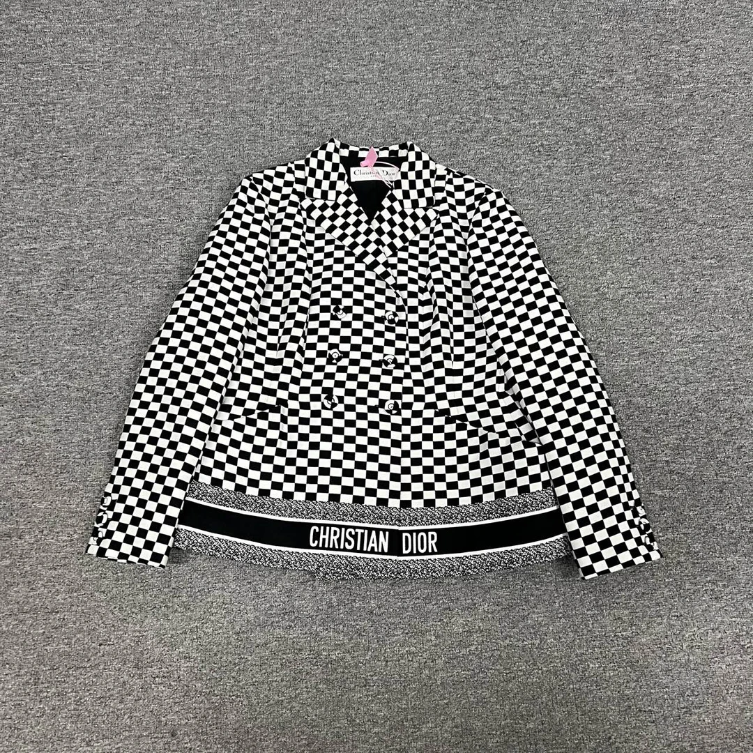 99新 DIOR/迪奥 Dior 棋盘格西装外套