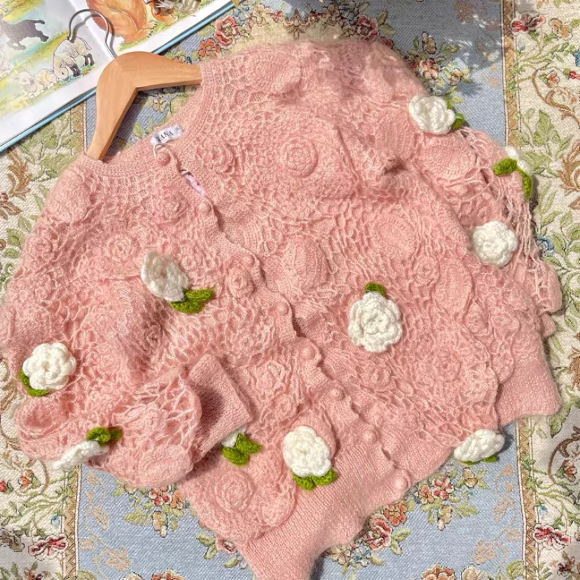 vintage复古孤品毛衣古着开衫抠号抢拍(直播链接)