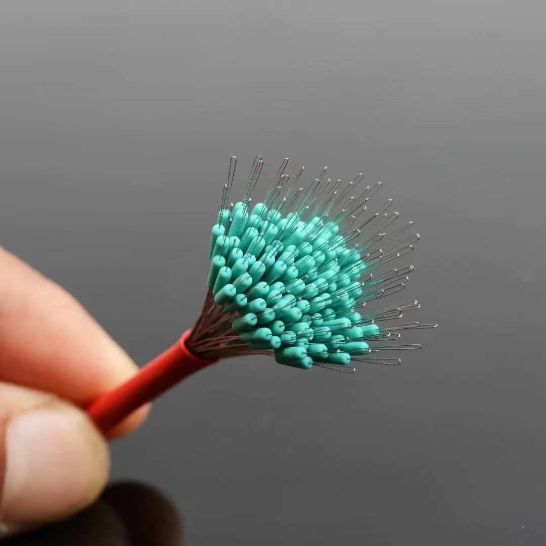 100粒加固配方蓝绿豆 不伤线的超紧豆 硅胶单丝豆